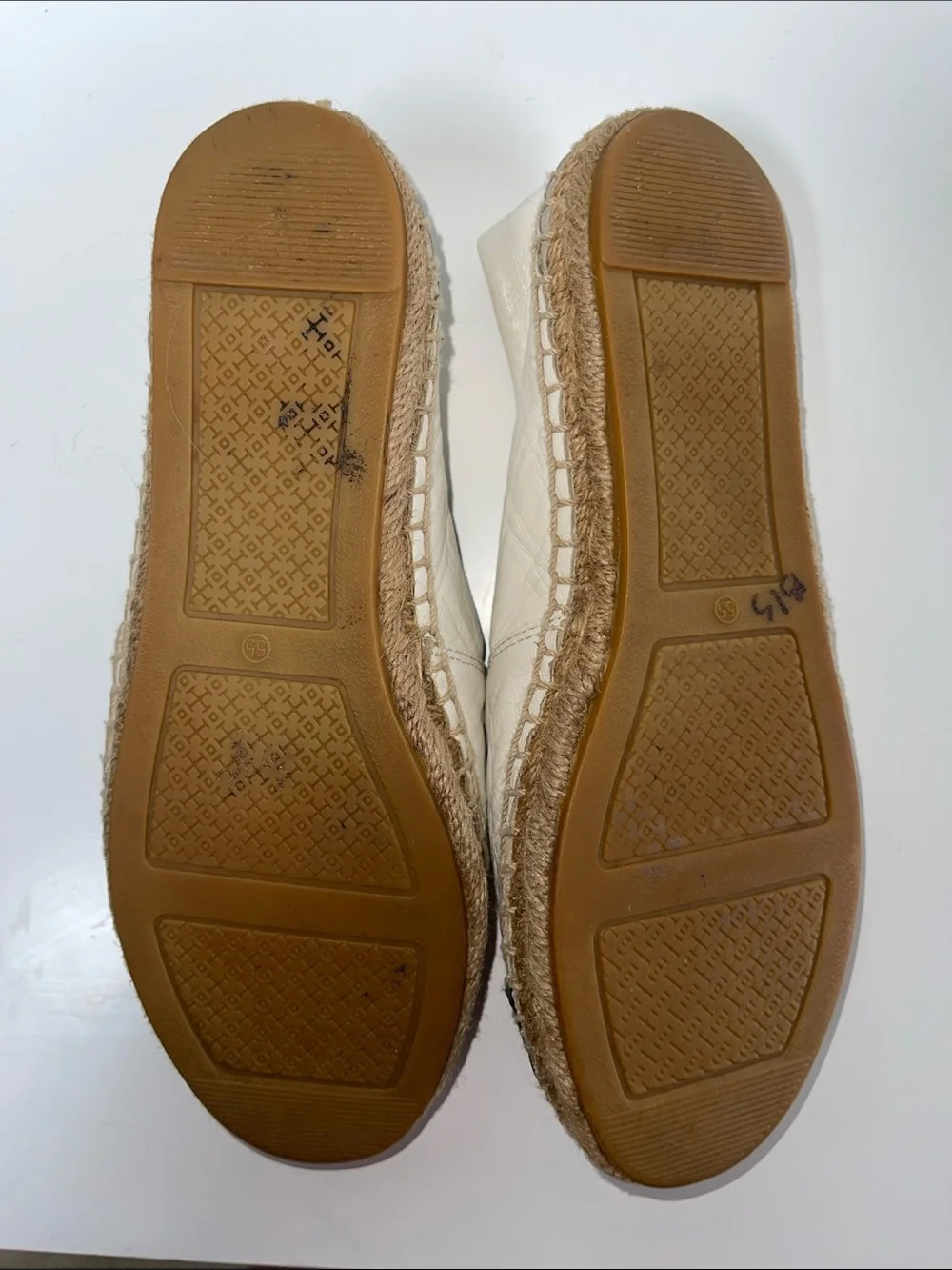 Tory Burch color-block nappa leather cap-toe espadrille flats